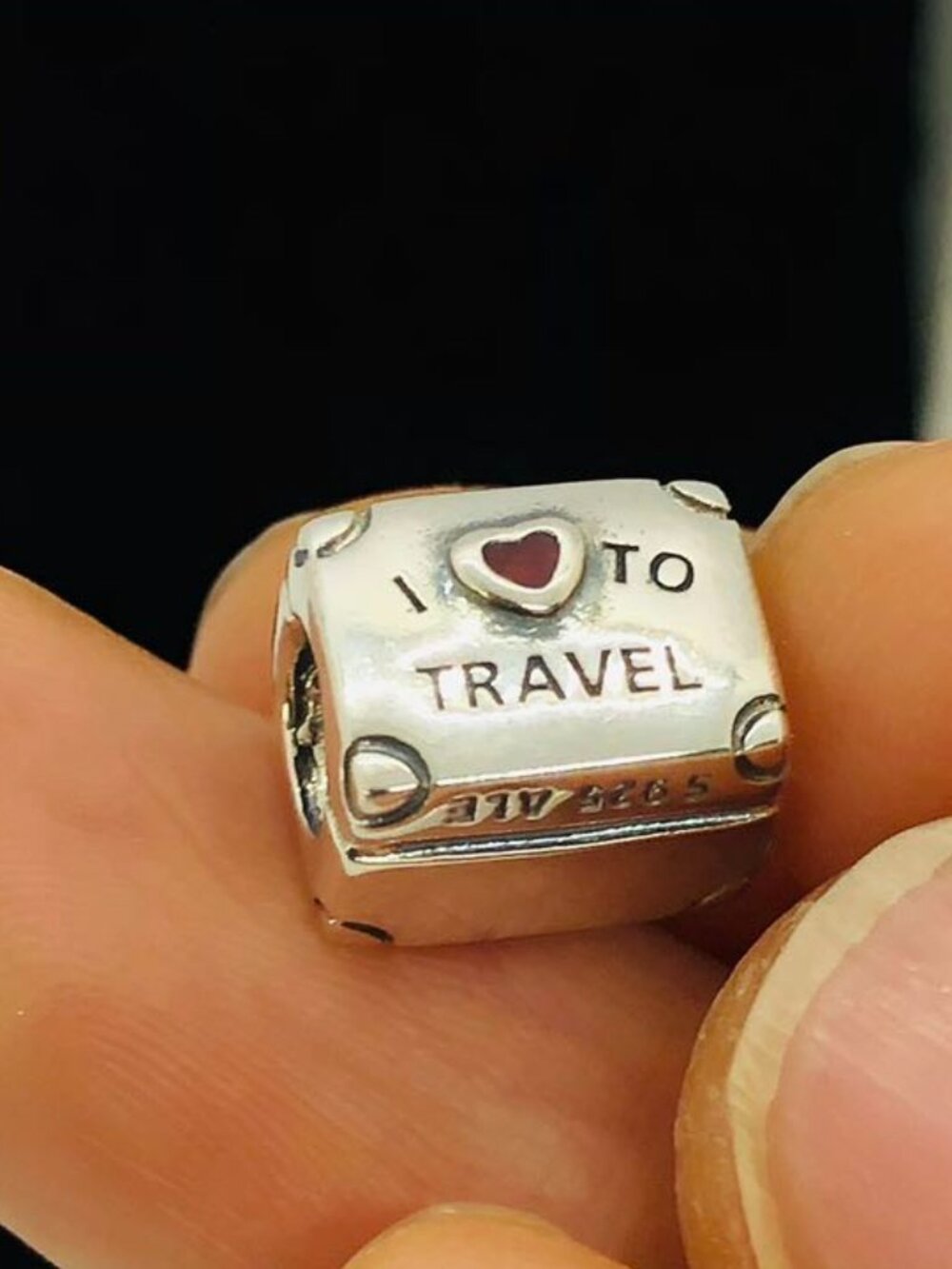 ✨🔥Pandora "LOVE TO TRAVEL" LUGGAGE Dangle Charm